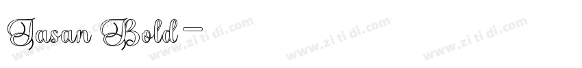 Jasan Bold字体转换